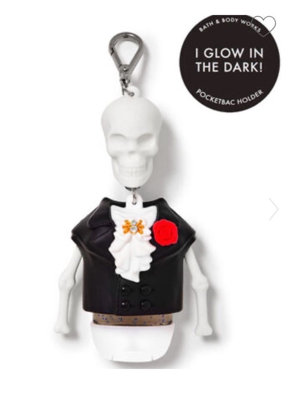 BBW Dapper Skeleton PocketBac holder hand sanitizer